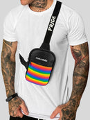 Shoulder Bag Pega A Visão LGBT Alça Preta