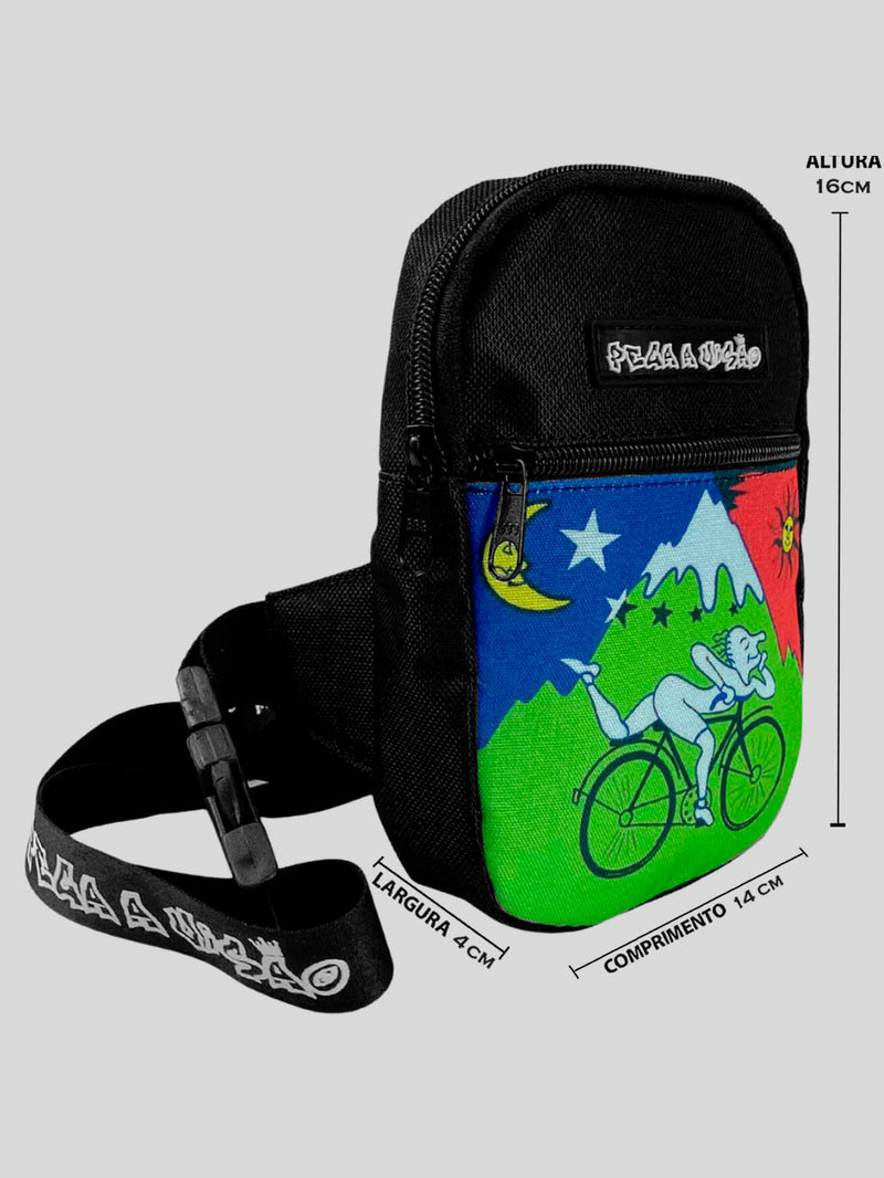 KIT Shoulder Bag Pega A Visão Bike  + Bucket Pega A Visão Preto