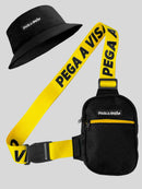 KIT Shoulder Bag Pega A Visão Amarelo  + Bucket Pega A Visão Preto