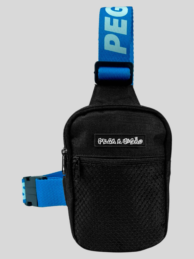 KIT Shoulder Bag Pega A Visão Preto Azul + Bucket Pega A Visão Branco