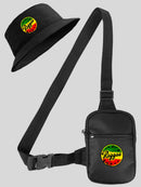 KIT Shoulder Bag + Bucket Pega A Visão Reggae - Preto