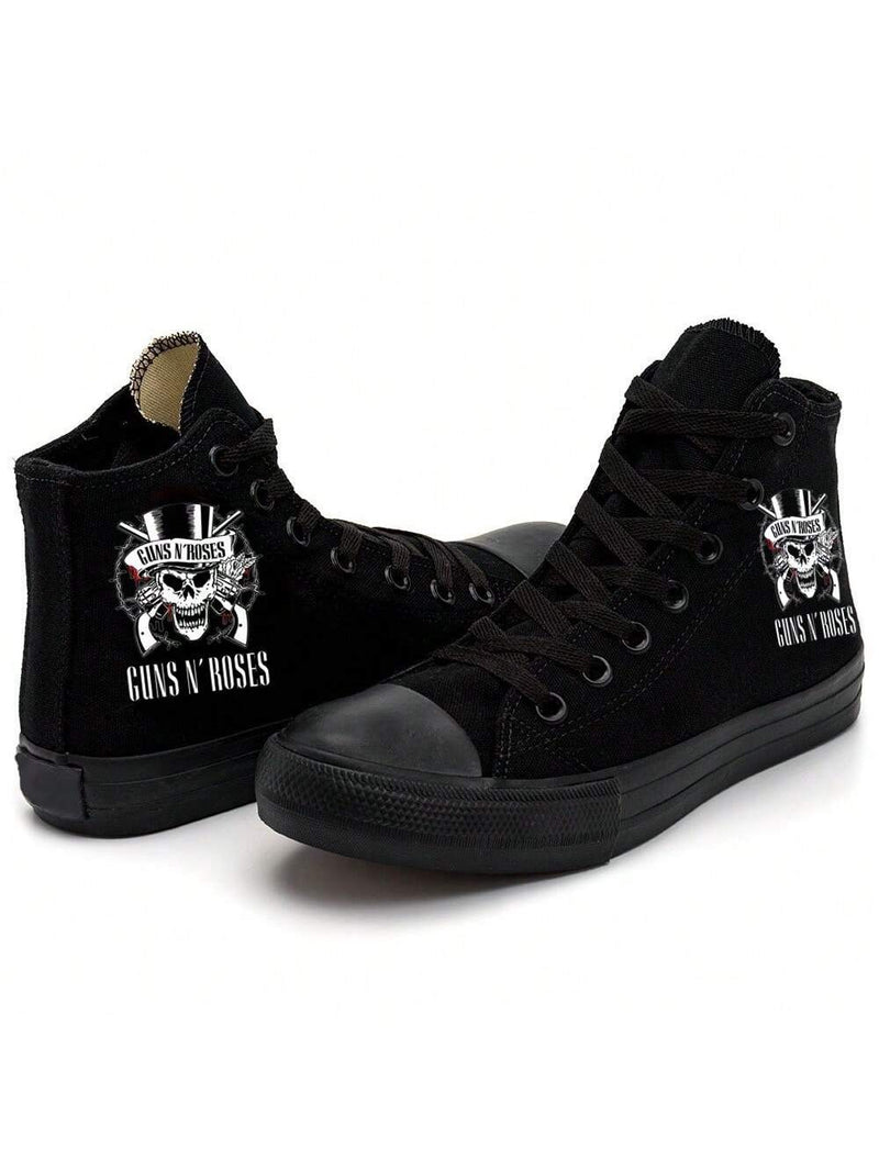 Tênis All Star Rock Guns N' Roses Cano Alto