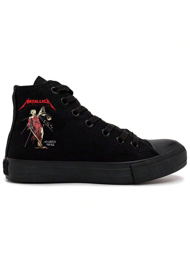 Tênis All Star Rock Metallica ...And Justice For All Cano Alto