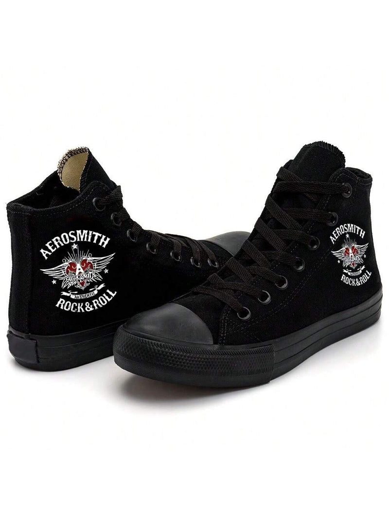 Tênis All Star Rock Aerosmith Cano Alto