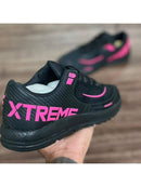Tênis Xtreme Caminhada Preto Rosa