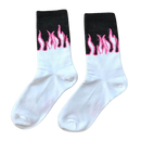 Meias Longas Thrasher Branco Rosa