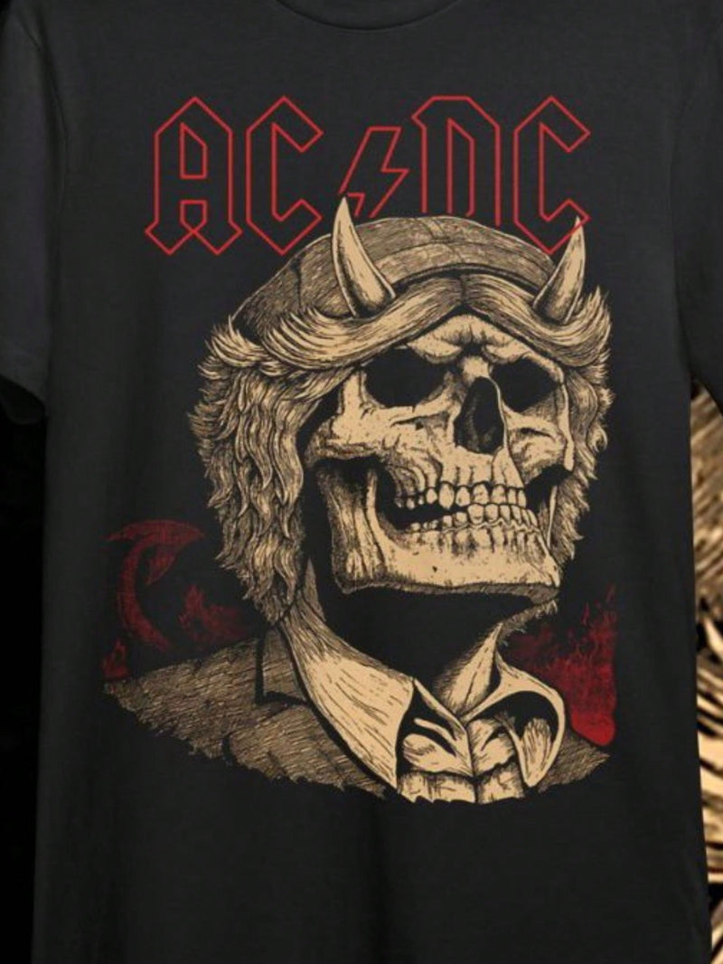 Camiseta AC/DC Angus Young Skull