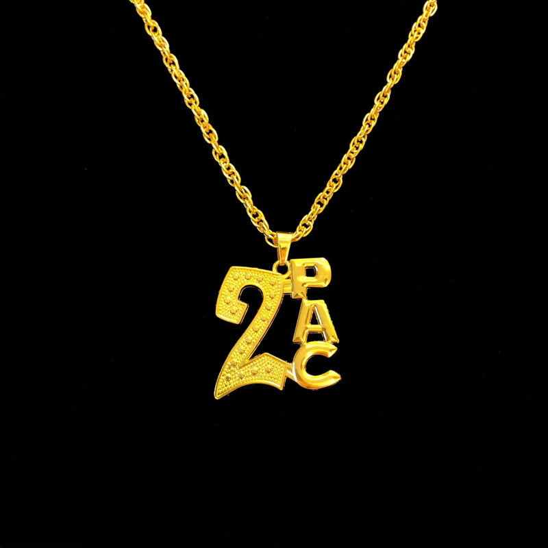 CÓLAR TUPAC HIP HOP - Prata"Dourado
