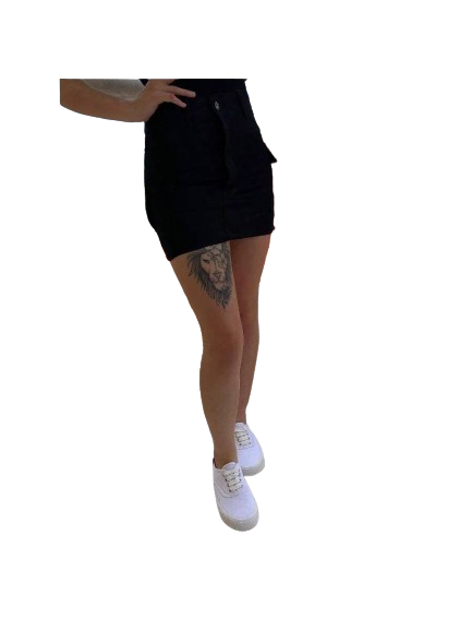 Saia Dazzling Cargo Preto